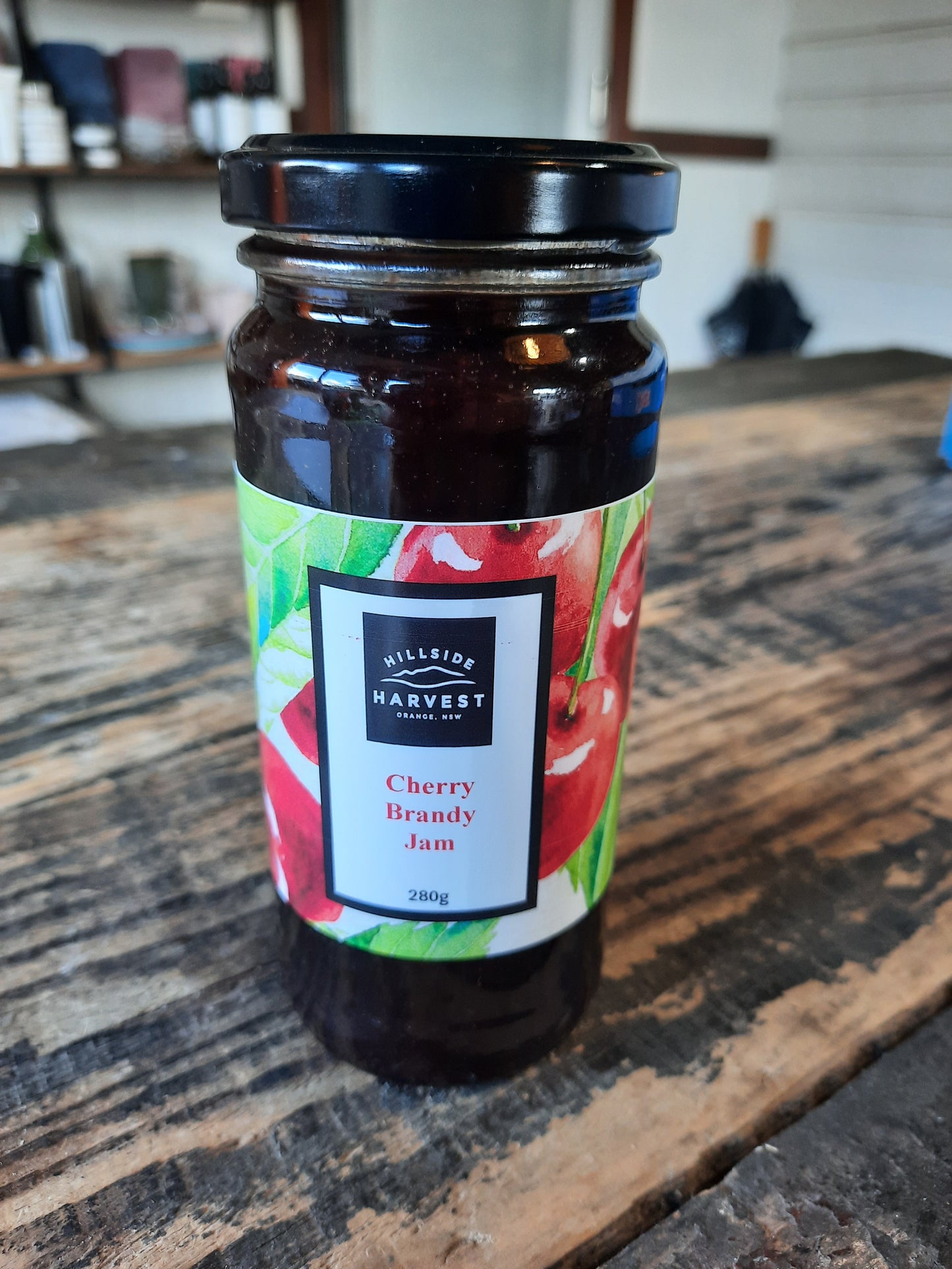 Hillside Harvest Cherry Brandy Jam (200g)