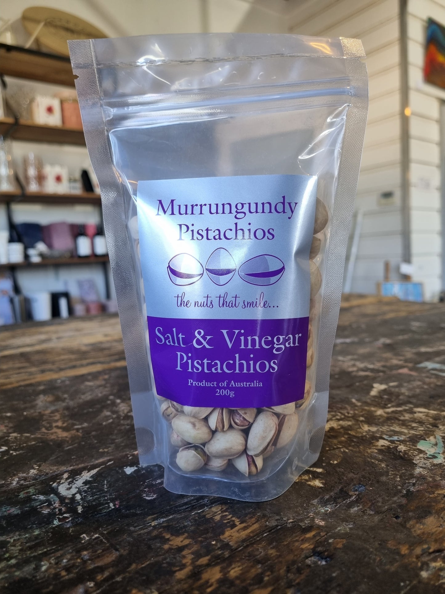 Murrungundy Salt & Vinegar Pistachios (200g)
