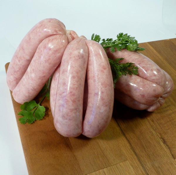 Roma Tomato Caramelized Onion & Smoky Bacon (12 chipolatas, 500g) (Available Fridays)