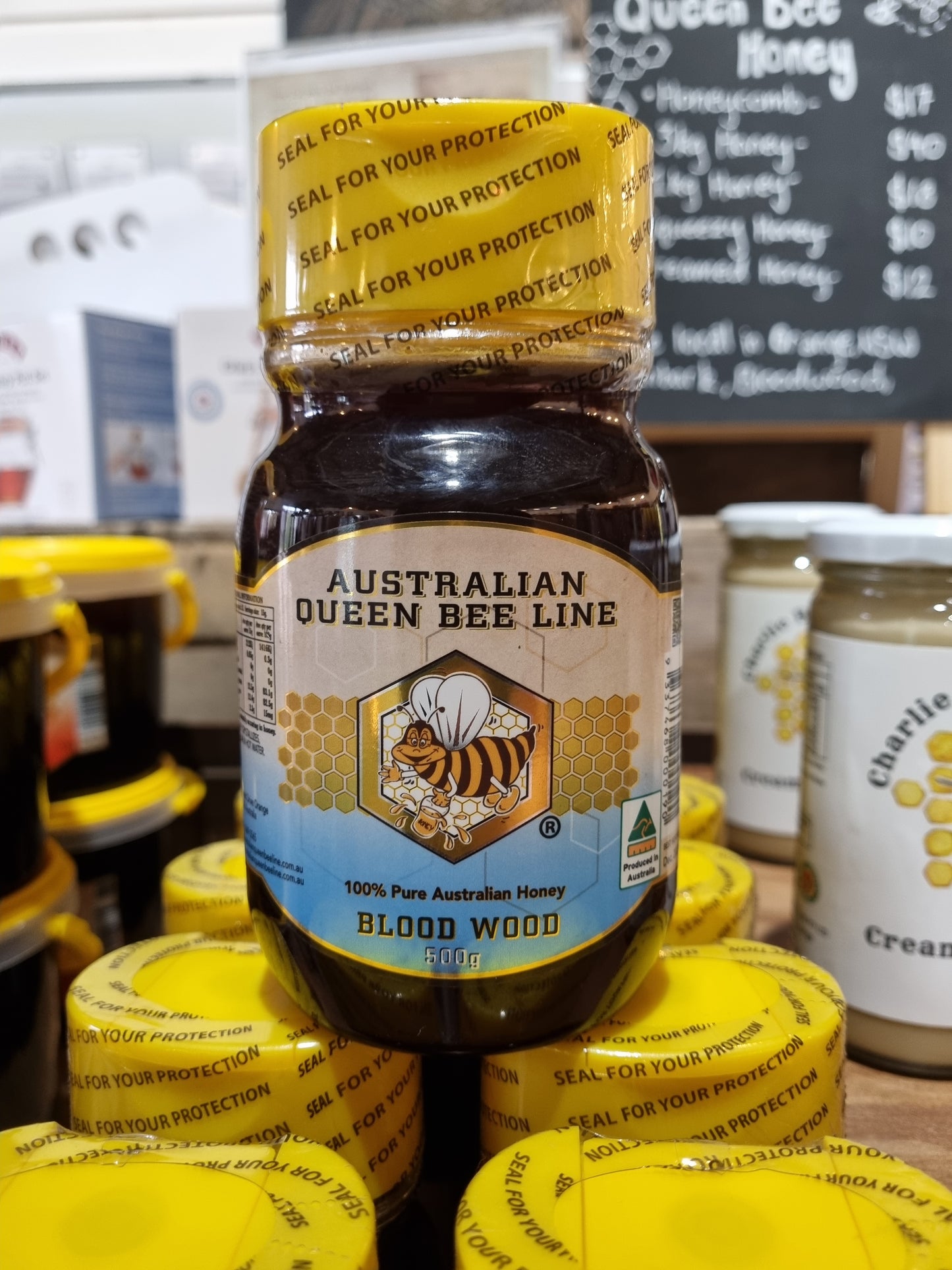 Australian Queen Bee Line Bloodwood Honey (500g Squeezy)