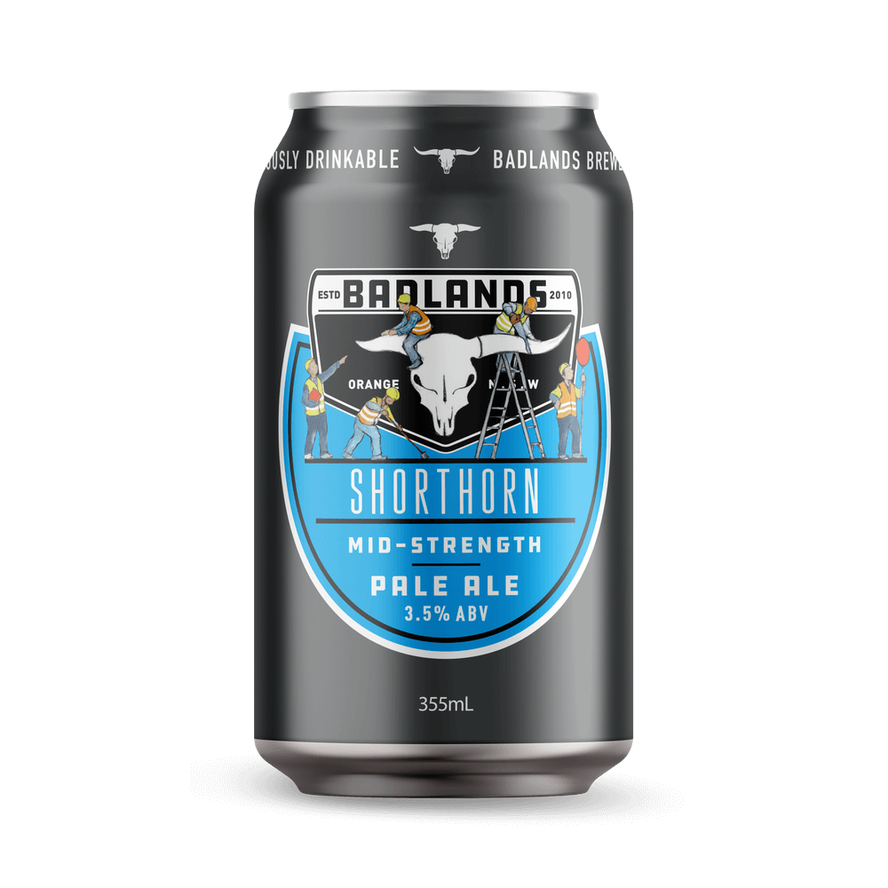Badlands Brewery 'Shorthorn' Mid Strength Pale Ale - 6 Pack