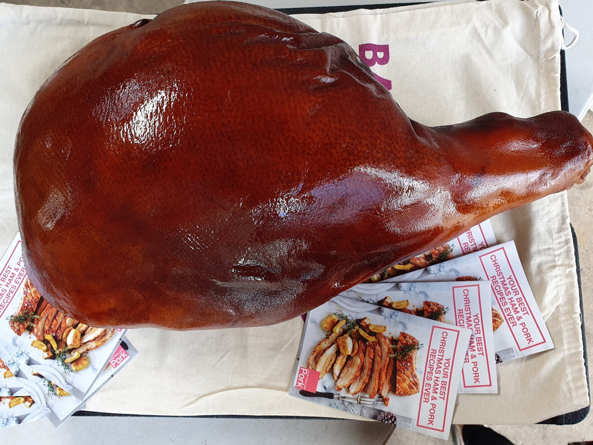 Double Smoked Bone In Whole Leg Ham (Christmas Pre-Order, 5kg or 9kg)