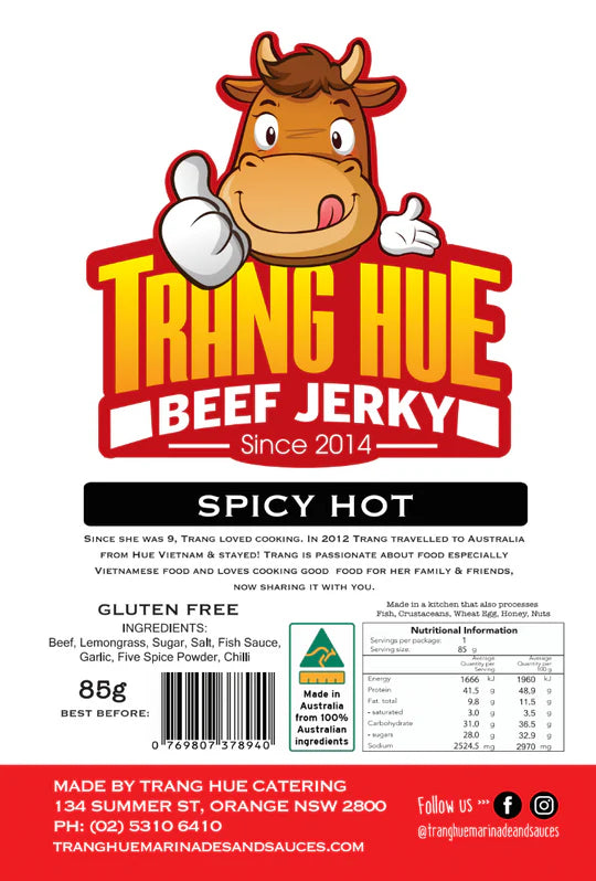 Beef Jerky - Lemongrass Spicy Hot (85g)