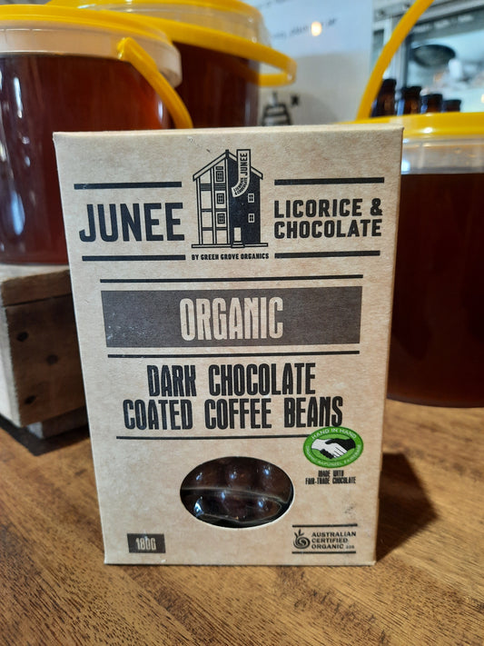 Junee Licorice & Chocolate Dark Chocolate Coated Coffee Beans