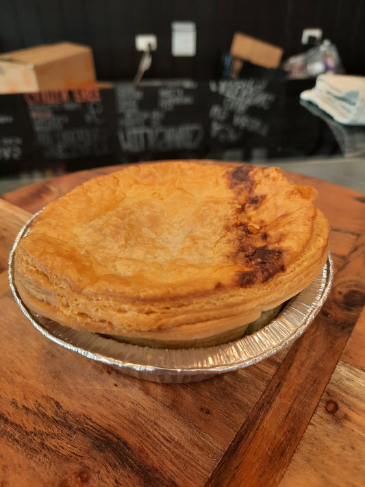 Beef, Badlands Ale and Caramelised Onion Pie (Award Winning)