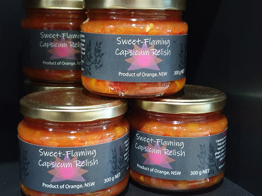 Sweet Flaming Capsicum Relish